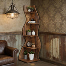 Modern Wall Corner Bookshelf Bookcase