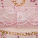 [Bud Silk] Pink Lace/Wall Hanging/ Wall Organizers / Wall Baskets / Hanging Baskets (11*21)