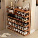 5/6-layer practical storage rack, shoe rack, space-saving design, multi-layer independent storage rack, wood grain finish, easy to assemble, self-supporting cubic shoe storage rack, storage rack, suit