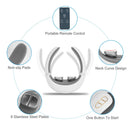 Electric Cervical Neck Massager with Hot Compress, 6 Modes 20 Levels Cordless Neck Pain Relief8-Head Electric Neck Massager with Heat, Cordless Portable Neck Massage Device with Auto Off
