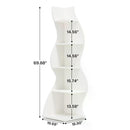 Modern Wall Corner Bookshelf Bookcase