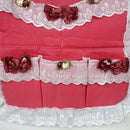 [Polka Dot & Bud Silk] Red/Wall Hanging/ Hanging Baskets / Wall Baskets / Baskets (17*18)