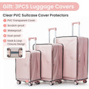 Luggage Sets 3 Piece(20/24/28), Expandable Carry On Luggage with TSA Lock Airline Approved, 100% PC Hard Shell and Lightweight Suitcase with Front Pocket and Spinner Wheels