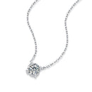 My Heart Will Last Forever - A fashionable and trendy jewelry necklace pendant set with 1-carat and 2-carat Moissanite S925 sterling silver