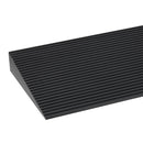 1.2" Rise Cuttable Threshold Ramp for Sweeping Robot, 35.4" Wide Natural Rubber Wheelchair Ramp, Non-Slip Solid Rubber Ramp with Double-Sided Tape for Doorways, Driveways, Bathroom, Smooth Tile