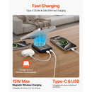 Magnetic Power Bank, 10000 mAh Battery Pack, Wireless MagSafe-Compatible Portable Charger, with Smart LED Display, Foldable Stand, Fast Charging for iPhone16/15/14/13/12 Series, Samsung, Huawei