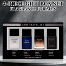 4-Piece Set, Men's Eau De Toilette Spray Gift Box, Long Lasting Fragrance, 4 Different Flavor, Perfect For Holiday Gifts, Dating, Daily Life, Parties, 1.02 Fl Oz/bottle