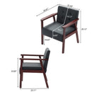 Wood Frame Accent Armchair