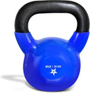 Kettlebell, 5-100 LB Vinyl Coated Cast Iron Strength Training Kettlebells for Home Gym Exercises, Fitness, Full Body Workout Equipment, Push Ups, and Grip Strength