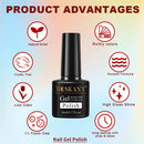 Nail Set Nail Gel Tools Kit 54W Nail Lamp 16Colors UV Gel Nail Polish Kit Contains Base Coat Top Coat Nail Drill Machine Nail Kit