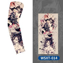 1 Pc Tattoo sleeves for summer outdoor sports, breathable, sweat absorbing, sun shading, seamless koi flower arm tattoo ice sleeves