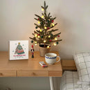 Christmas Decor Red Truck Christmas Wooden Box Signs Buffalo Plaid Christmas Decorations Christmas Decor for Home Office Bedroom Fireplace Car Tiered Tray Decor Christmas Gifts for Women 5x5
