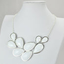 Jane Stone Fashion Statement Collar Necklace Vintage Openwork Bib Costume Jewelry