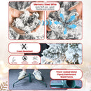 5ft Pvc Mixed Flocked Small XmasTree Pine Cone Hinged Automatic christmas Tree Artificial