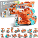 Solar Robot Building Kit Christmas STEM Gift for Boys Aged 8-14, 15-in-1 DIY Science Educational Robotic Set, Solar or Battery Powered Toy for Kids Birthday with 212 Pieces