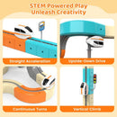 Electric Train Set, 3D Flexible Race Track for Kids 3–8 Years,82 Pcs Gravity-Defying Rail Building Toys with Motorized Car, STEM Learning Toy Gift for Toddlers Birthday