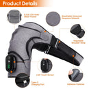 Cordless Shoulder Heating Pad Rechargeable Heated Shoulder Wrap Massager Shoulder Brace Supports with 3 Heating Levels 3 Vibration Modes for Left Right Shoulder