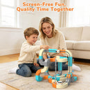 Electric Train Set, 3D Flexible Race Track for Kids 3–8 Years,82 Pcs Gravity-Defying Rail Building Toys with Motorized Car, STEM Learning Toy Gift for Toddlers Birthday
