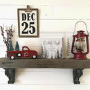 Christmas Decor Red Truck Christmas Wooden Box Signs Buffalo Plaid Christmas Decorations Christmas Decor for Home Office Bedroom Fireplace Car Tiered Tray Decor Christmas Gifts for Women 5x5