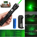 Green Laser Pointer Pen Astronomy Star Visible Beam Lazer+Battery+Charger
