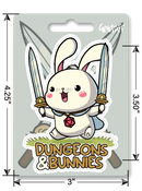 Sticker: Dungeons & Bunnies Waterproof Die Cut