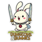 Sticker: Dungeons & Bunnies Waterproof Die Cut