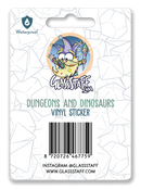 Sticker: Dungeons & Dinosaurs Waterproof Die Cut