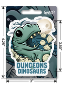 Sticker: Dungeons & Dinosaurs Waterproof Die Cut