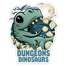 Sticker: Dungeons & Dinosaurs Waterproof Die Cut