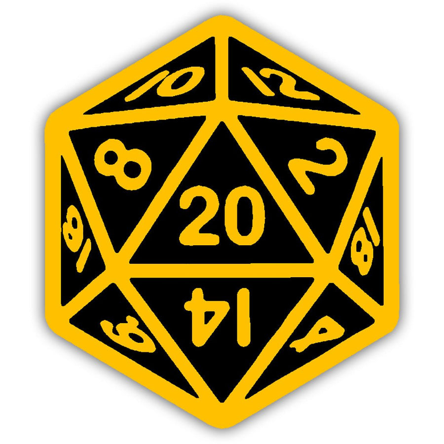 20 Sided Die Sticker