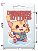 Sticker: Dungeons & Kittens Waterproof Die Cut