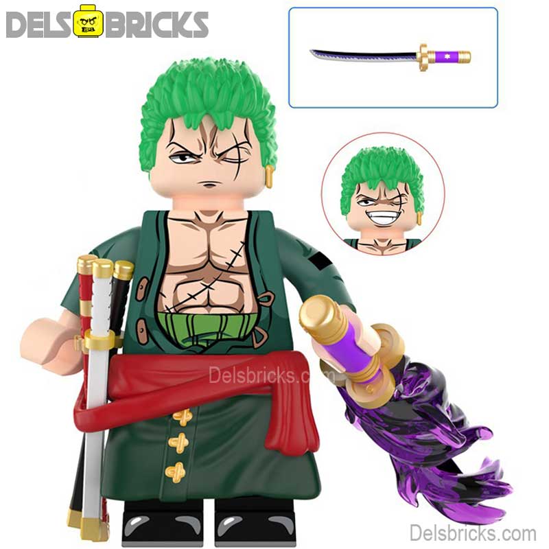 Roronoa Zoro from One Piece Lego Anime Minifigures Custom Toys 8