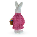 Bunny Cradling a Basket of Easter Delights Figurine