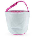 Set of 2 Easter Bunny Tote Bags – Soft Fabric Egg Hunt Baskets for Kids 9.5 Inches Tall
