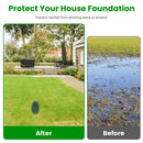 4Inch Green Angled Yard Drainage Pipe With Sloped Grate Yard Drain Emitter For Sump Pump Discharge Downspout Extensions Inlet Outlet Yard Drain Compat