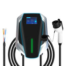 Level 2 Electric Vehicle Charger EV Wall Charger Car Charging Station with 2 Swipecards Digital Display Gun Locking for Home Garage