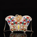 High-end Luxurious Heavy-Embroidered Shiny Champagne Bottle Rhinestone Evening Bag