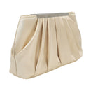 Ladies' Pleated Satin Dinner Clutch Bag