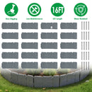 Plastic Landscape Edging 16FT Cobblestone Garden Border Kit