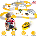340Pcs Construction Race Track Set Kids DIY Construction Toys STEM Flexible Car Track Playset Gift for Toddlers Boys Aged 3 4 5 6 Year Old