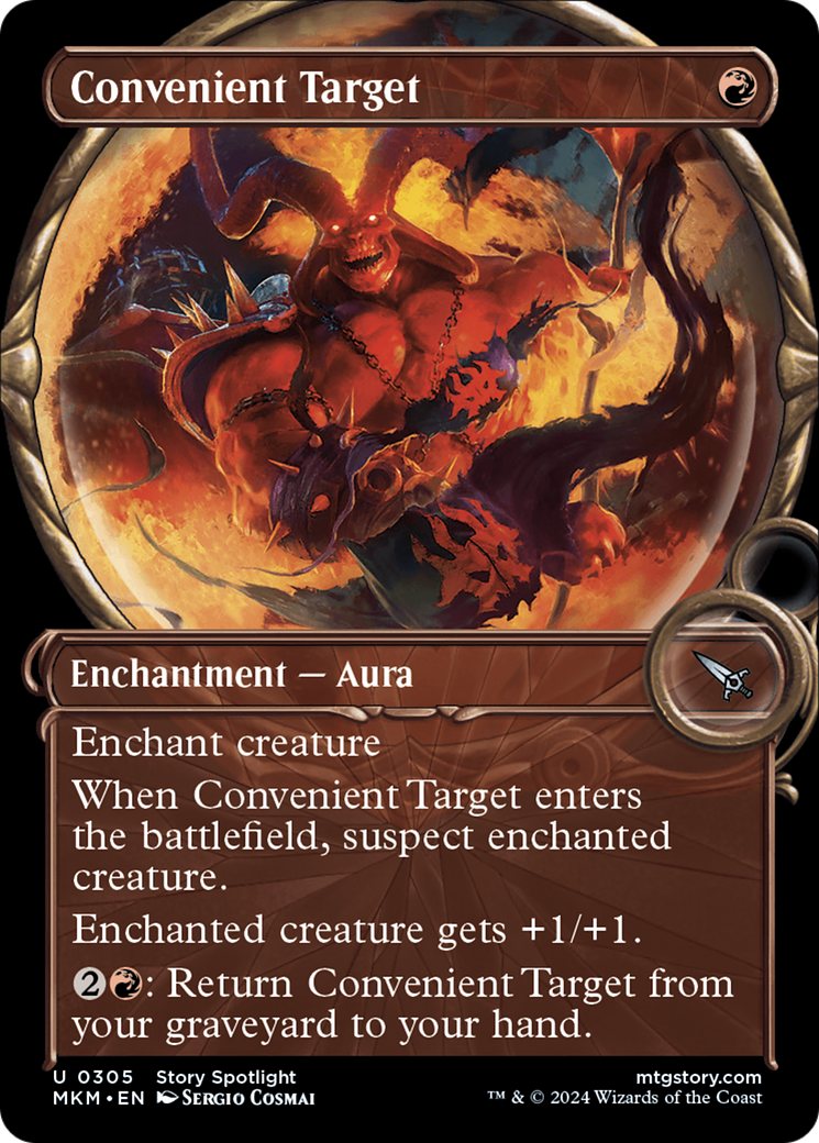 Convenient Target (MKM-305) - Murders at Karlov Manor: (Showcase) Foil