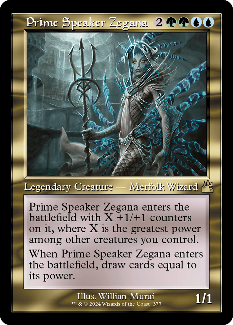 Prime Speaker Zegana (RVR-377) - Ravnica Remastered Foil