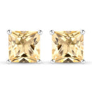 3.06 Carat Genuine Citrine .925 Sterling Silver Earrings
