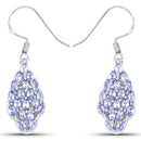 3.04 Carat Genuine Tanzanite .925 Sterling Silver Earrings