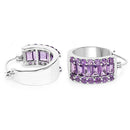 5.56 Carat Genuine Amethyst .925 Sterling Silver Earrings