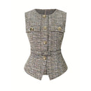 Waist-Cinching Belted Cardigan Vest