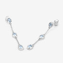 2.16 Carat Genuine Blue Topaz .925 Sterling Silver Earrings
