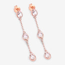 1.62 Carat Genuine Morganite .925 Sterling Silver Earrings