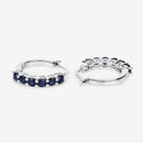 1.32 Carat Genuine Blue Sapphire .925 Sterling Silver Earrings