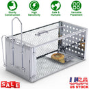 Single Door Rat Trap Cage Humane Rodent Trap Mouse Trap Indoor Outdoor for Small Rodents Mice Voles Hamsters